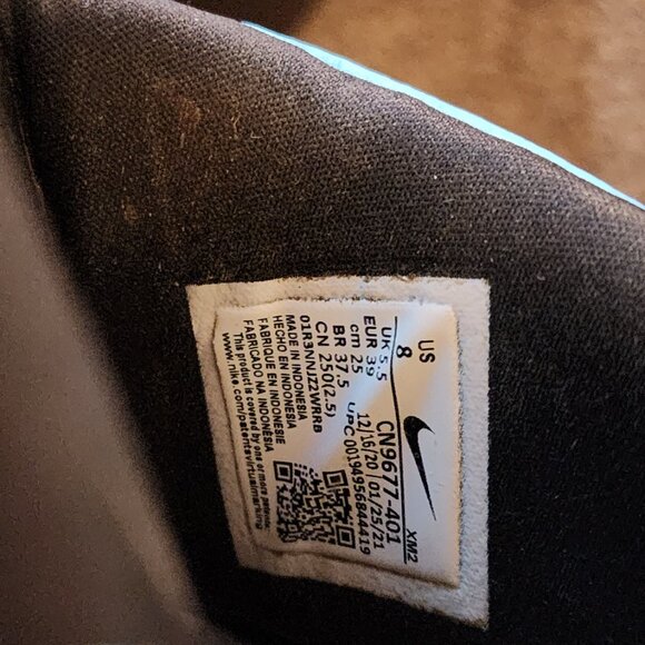 Nike Victori One slides - Light Blue & Black - Women's Size 8 - Picture 4 of 4